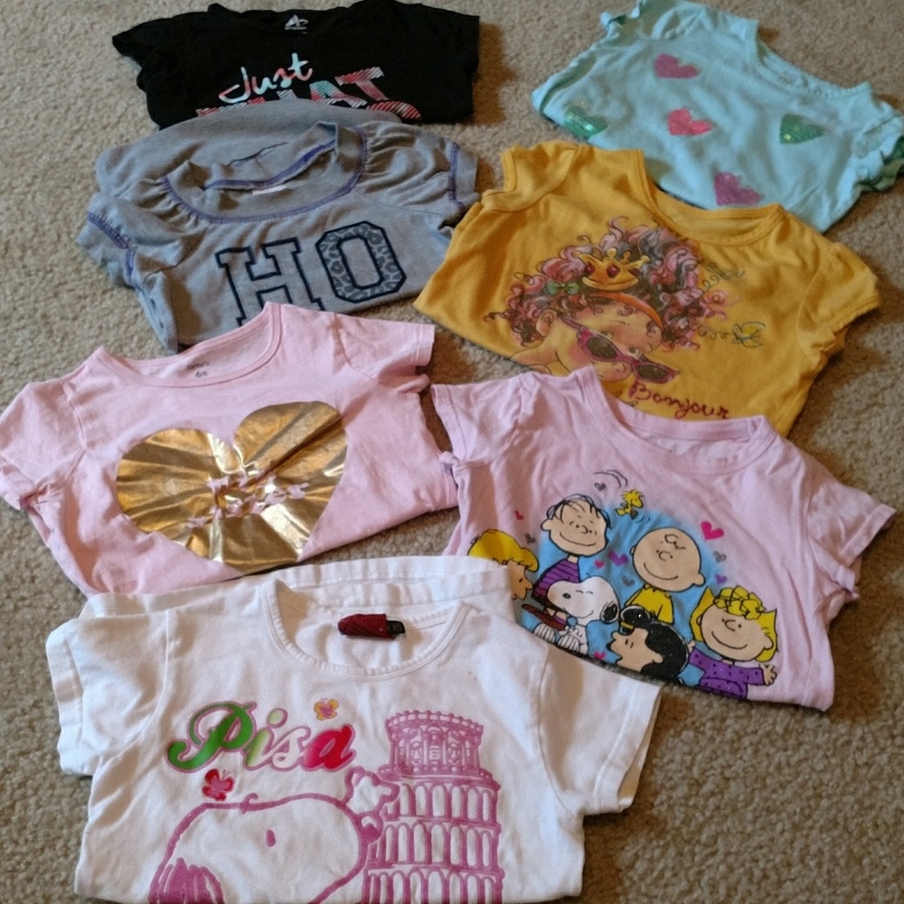 Girls Tees Size 6/6x Lot